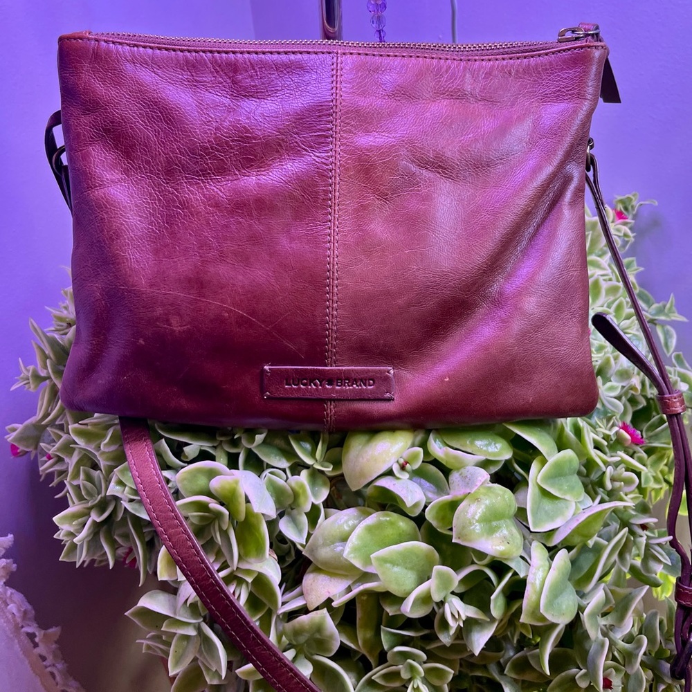 Lucky Brand Rich Brown Crossbody Bag
